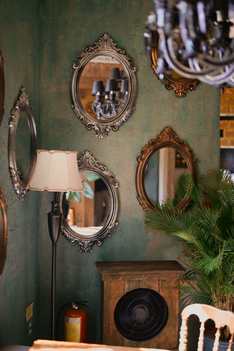 Representative rear-view mirrors photography